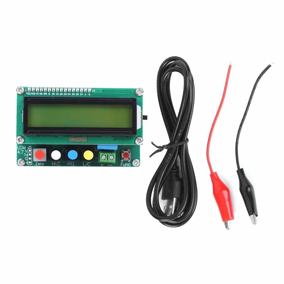 LC-100-A Miernik pojemności Cyfrowy o wysokiej dokładności Komponenty elektroniczne Miernik pojemności indukcyjności Mini interfejs USB