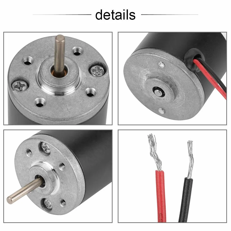 DC-Motoren, Dauermagnet 31ZY 6V / 12V / 24V 3500-8000 obr./min Hochgeschwindigkeits-CW/CCW-Dauermagnet-DC-Motor f¨¹r DIY-Generator (12 V 8000 U/min)