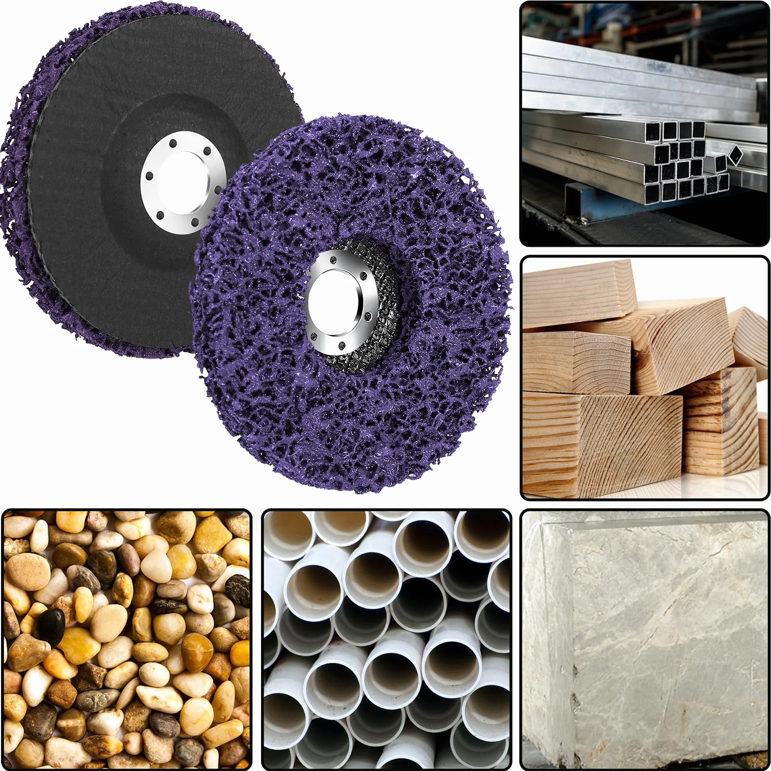 Mkitnvy 125 mm CSD tarcza szlifierska, 5 sztuk, czarne tarcze do czyszczenia, zestaw 5 sztuk, tarcze szlifierskie, tarcze z tkaniny nylonowej, czyste paski, usuwa farbę, rdzę