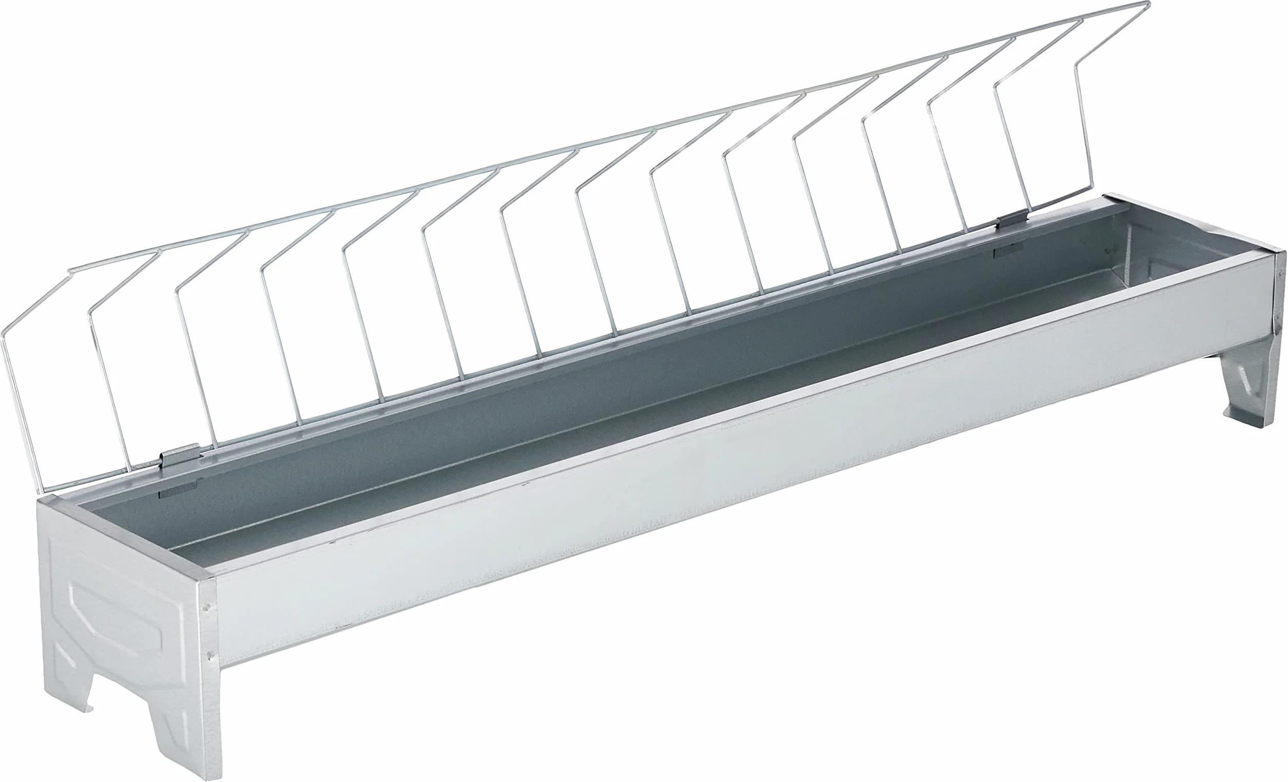 Kerbl 71302 koryto do karmienia kur, ocynkowane 75 cm długości 10 cm szerokości