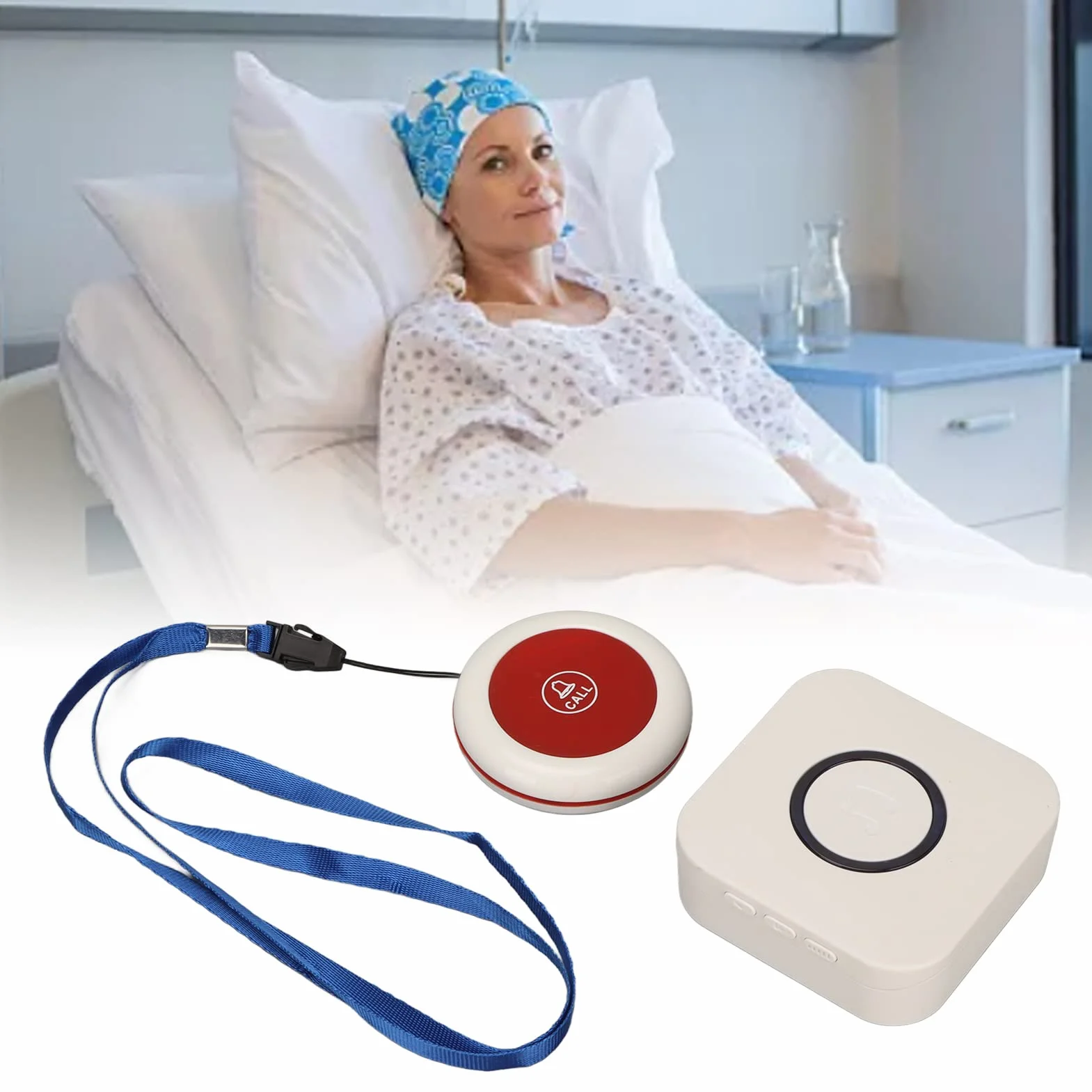 Opiekun Pager Bezprzewodowy System Wezwania Pielęgniarki Bezprzewodowy Przycisk Wezwania Alarmowego Ponad 900 Stóp dla Seniorów Starszy Pacjent Szpital Domowy w Nagłych Wypadkach