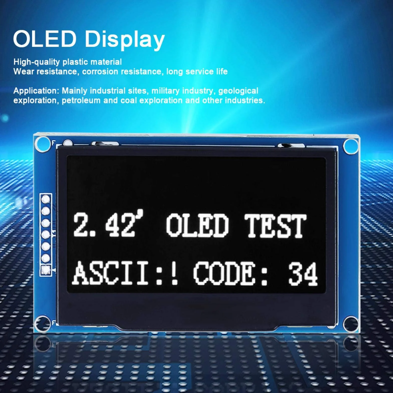 FTVOGUE 2.42 Moduł wyświetlacza OLED SSD1309 napęd ciekłokrystaliczny ekran