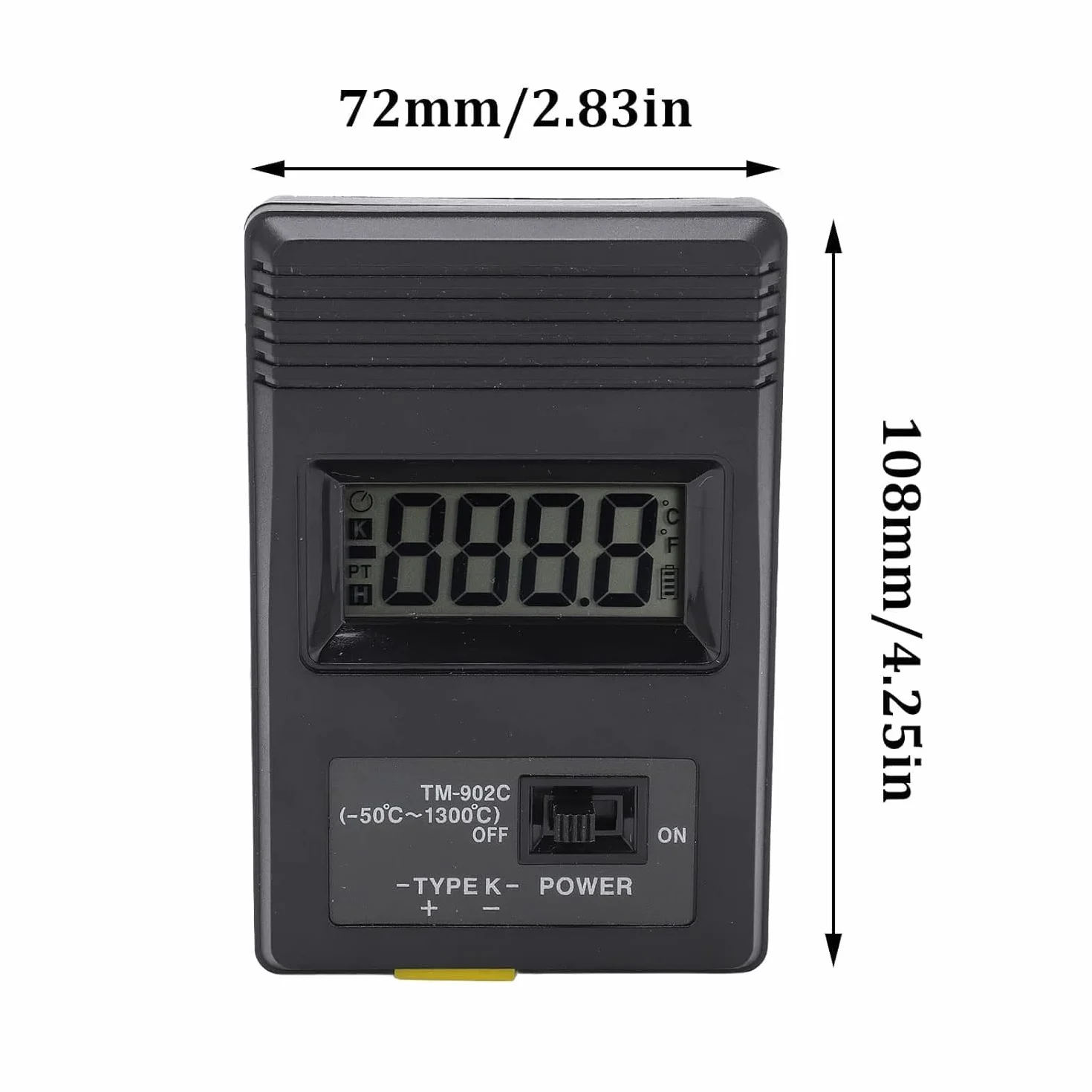 Termometr cyfrowy Tm‑902c o wysokiej dokładności wyświetlacz LCD przenośny miernik temperatury od -50°C do 1300°C