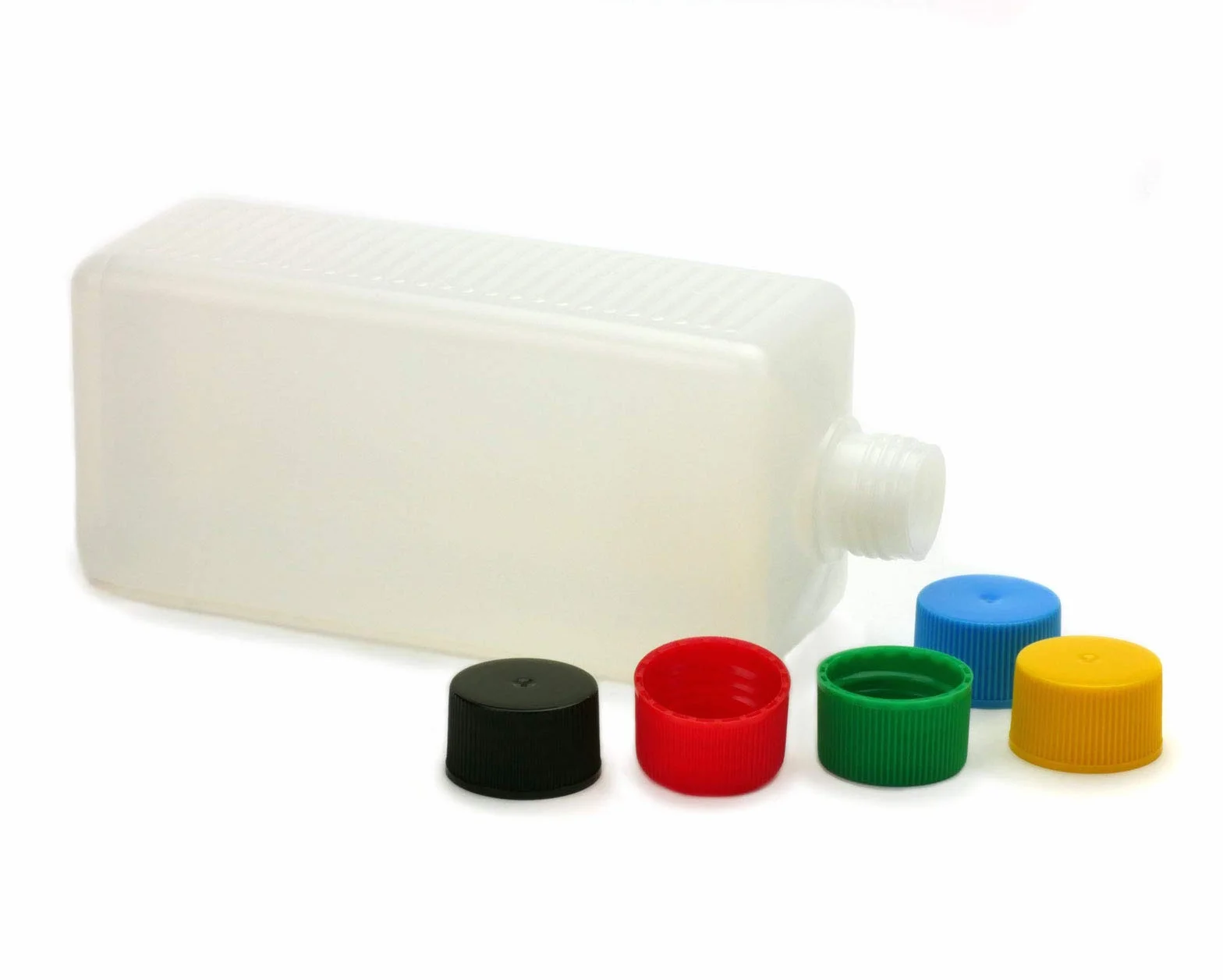 Octopus butelki plastikowe HDPE 5 x 500 ml z kolorowymi zakrętkami
