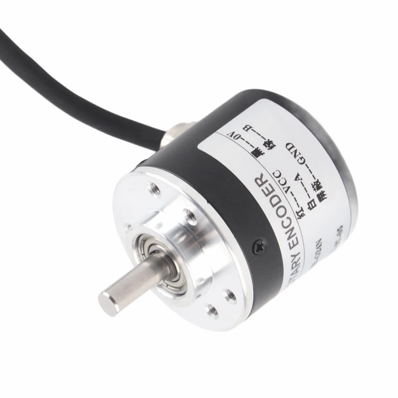 Enkoder, Przyrostowy Enkoder Obrotu 5V-24V AB 2-fazy Wał 6mm 600P/R Czujnik Magnetoelektryczny Enkoder, Przełącznik Enkodery