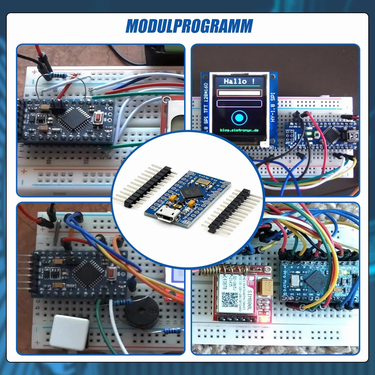 Pro Micro 32U4 5 V/16 MHz mikrokontroler, samodzielna aktualizacja USB, interfejs micro USB, kompatybilny z Arduino (1)