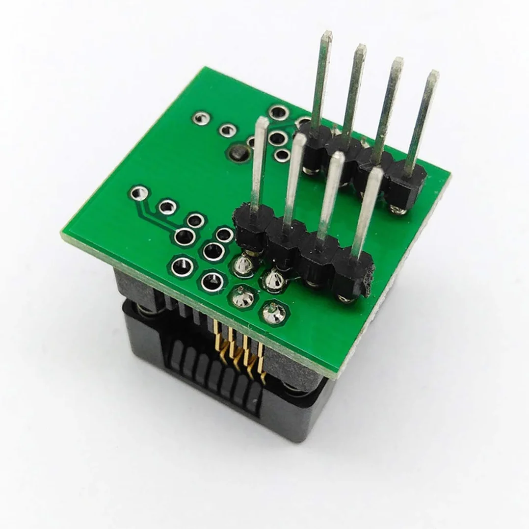 Hailege 2 szt. SOIC8 SOP8 do DIP8 EZ Programmer Adapter Socket Converter z 150 mil szeregowy programista siedziska Adapter Socket