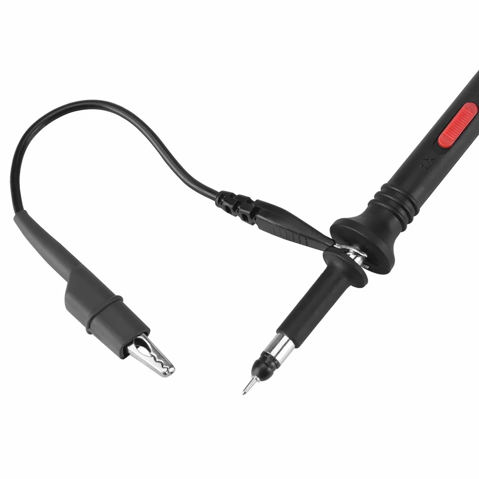 1 szt. P2200 uniwersalna wysoka precyzja 200 MHz sonda oscyloskopowa X10/X1 zestaw akcesoria PKCATI BNC klips sondy kabel, czarny