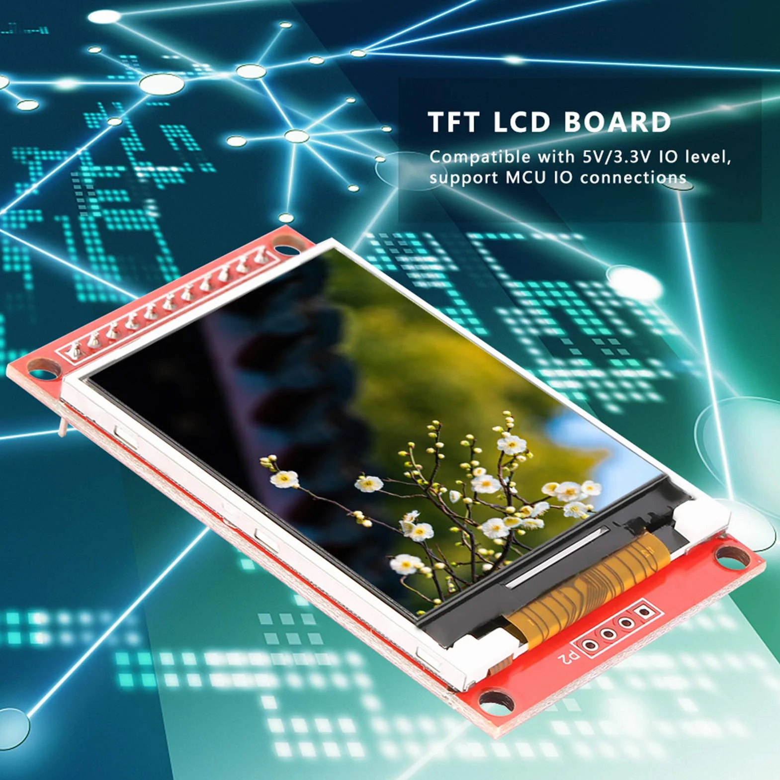 ILI9225 LCD-TFT-Anzeigemodul für serielle Schnittstelle, serielle periphere Schnittstelle 2,0 Zoll 3V / 5,5V 176x220