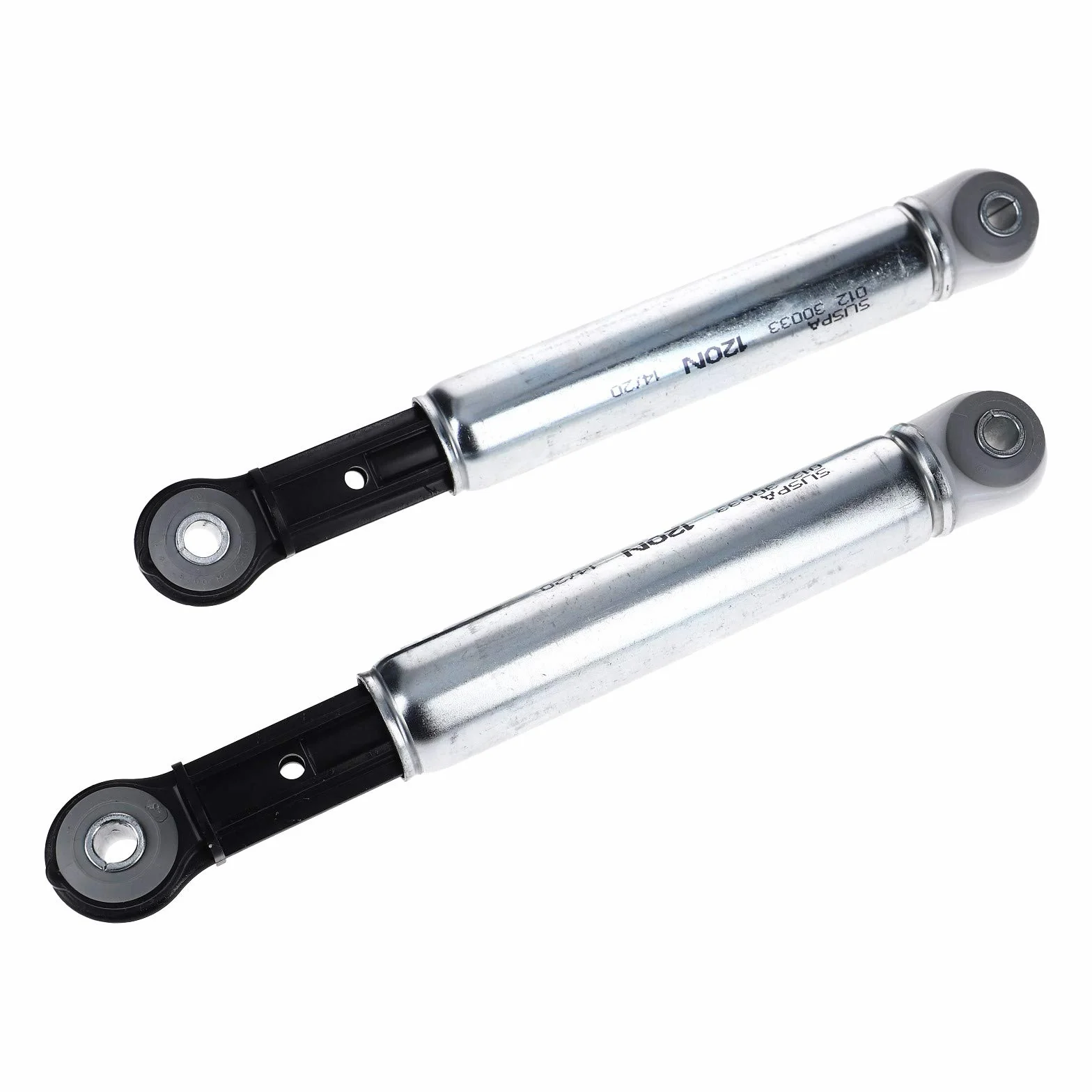 DL-pro 2x Stoßdämpfer passend für Miele 4500826 Suspa RD12 120N 8mm Bohrung Dämpfer für Mondia Meteor Gala EuroStar Waschmaschine Trommel