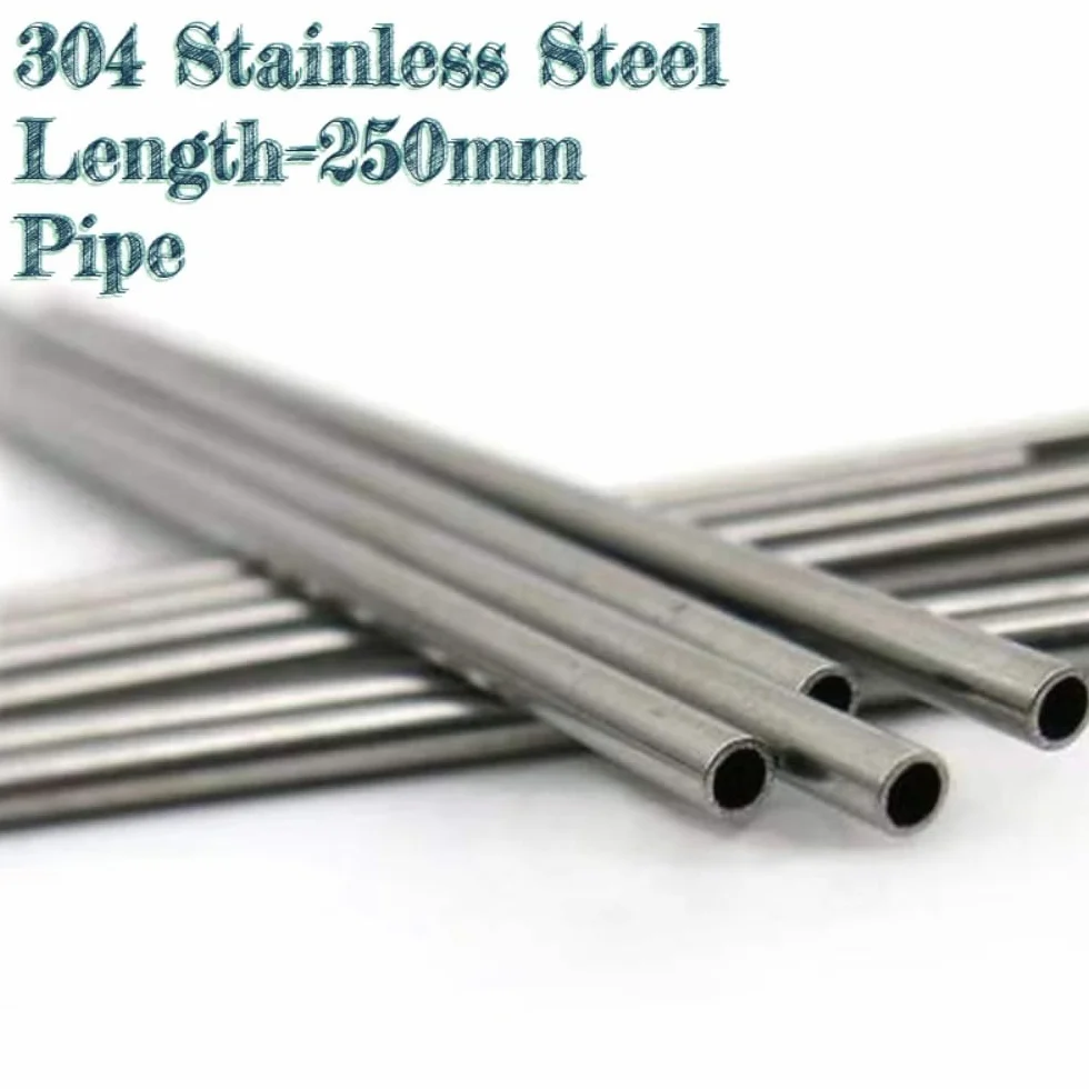 2/4/8/12 sztuk 250mm 304 rurka kapilarna ze stali nierdzewnej bez szwu pusta rurka OD 3-6mm rura ze stali nierdzewnej(6x3x250mm(2pcs))