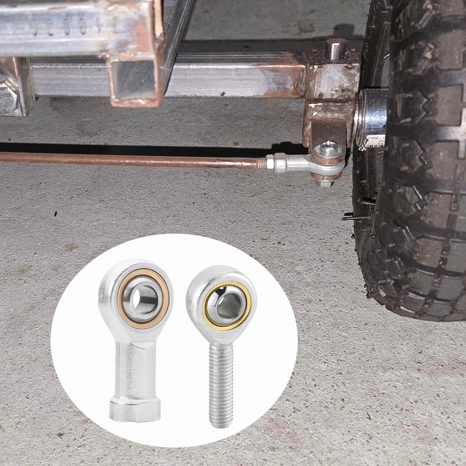 Zestaw 4 przegubowych kul, gwint wewnętrzny M6, gwint wewnętrzny prawy do różnych urządzeń mechanicznych