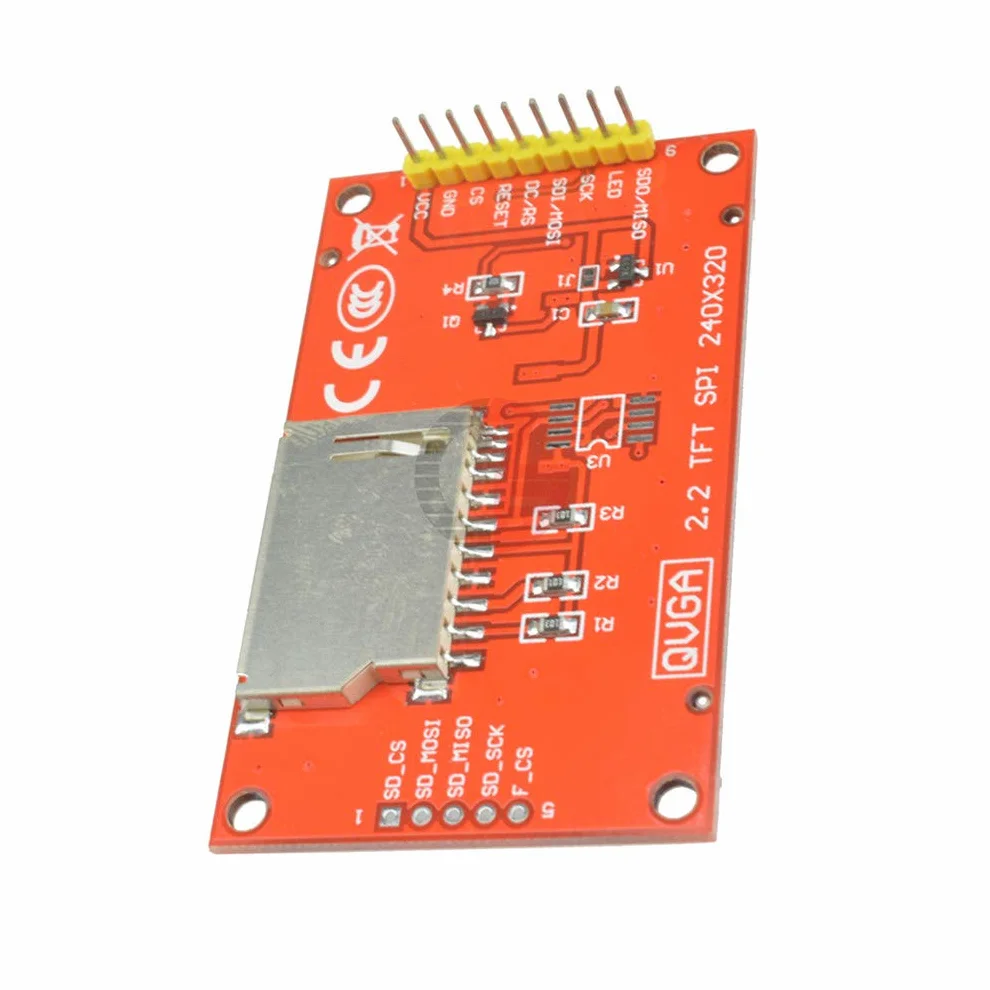 Hailege 2,2 Cal ILI9341 SPI TFT LCD Display 240x320 ekran LCD z gniazdem kart SD