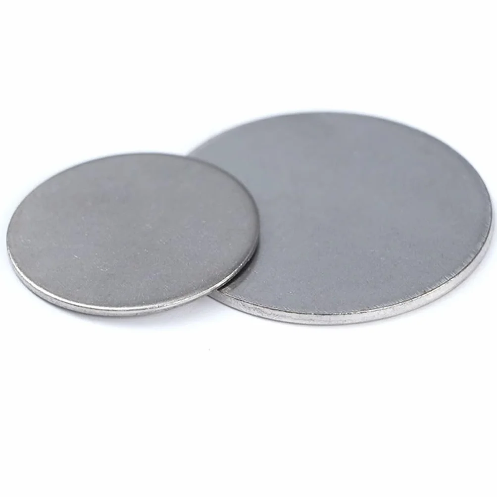 20PC Arkusze ze stali nierdzewnej, 6mm-14mm Krążek ze stali nierdzewnej, Solidna mała okrągła blacha stalowa, Grubość 1mm/1.2mm/1.5mm/2mm/2.5mm/3mm Okrągły dysk z blachy metalowej(6mm*1mm)