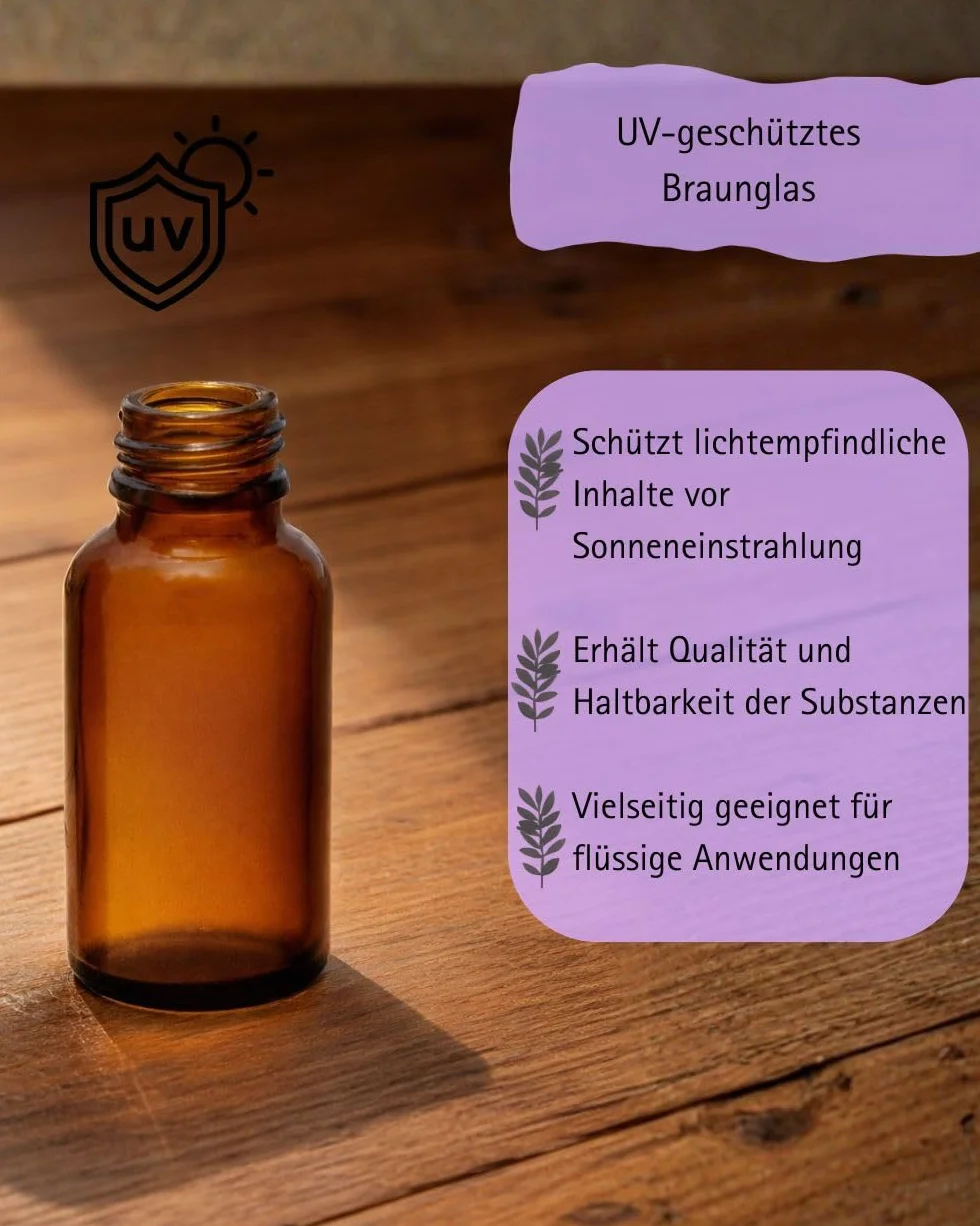 Butelki farmaceutyczne 10 x 20 ml | butelki farmaceutyczne ze szkła chroniącego przed promieniowaniem UV | butelki z zakraplaczem z brązowego szkła z zamknięciem ka