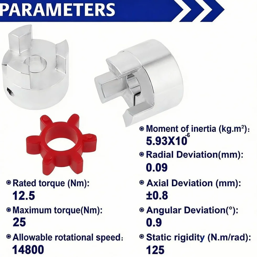 Sprzęgło Wału, Elastyczne, łączniki 2 do 1 10mm X 14mm Pająk Łącznik Wału śliwy OD30mm X L40mm Wał Sprzęgła śliwki, Złącze Silnika śliwki ze Stopu Aluminium Pająk Szczękowy CNC (10mm 14mm)
