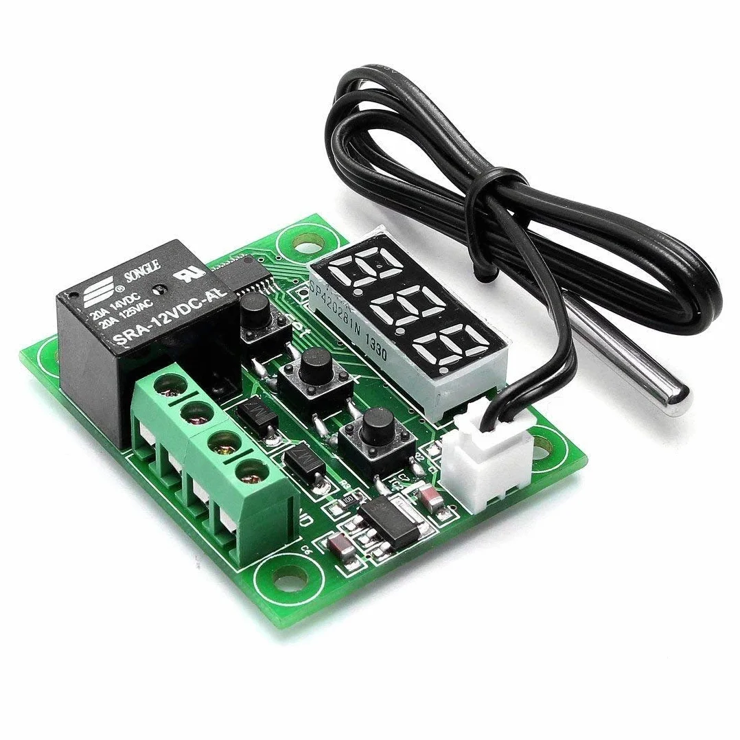 Hailege W1209 12 V DC cyfrowy regulator temperatury termostat -50-110°C 10 A wodoodporny