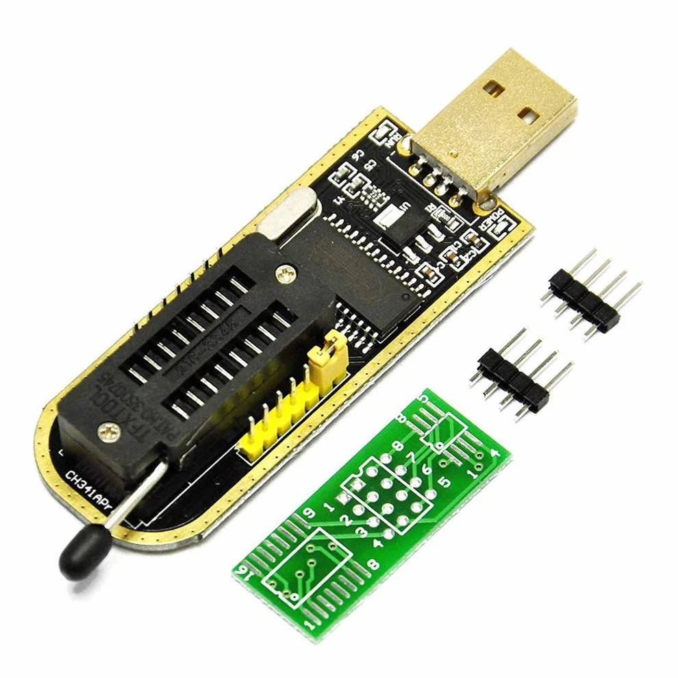 Hailege CH341A STC FLASH 24 25 EEPROM BIOS Writer USB Programmer SPI TTL