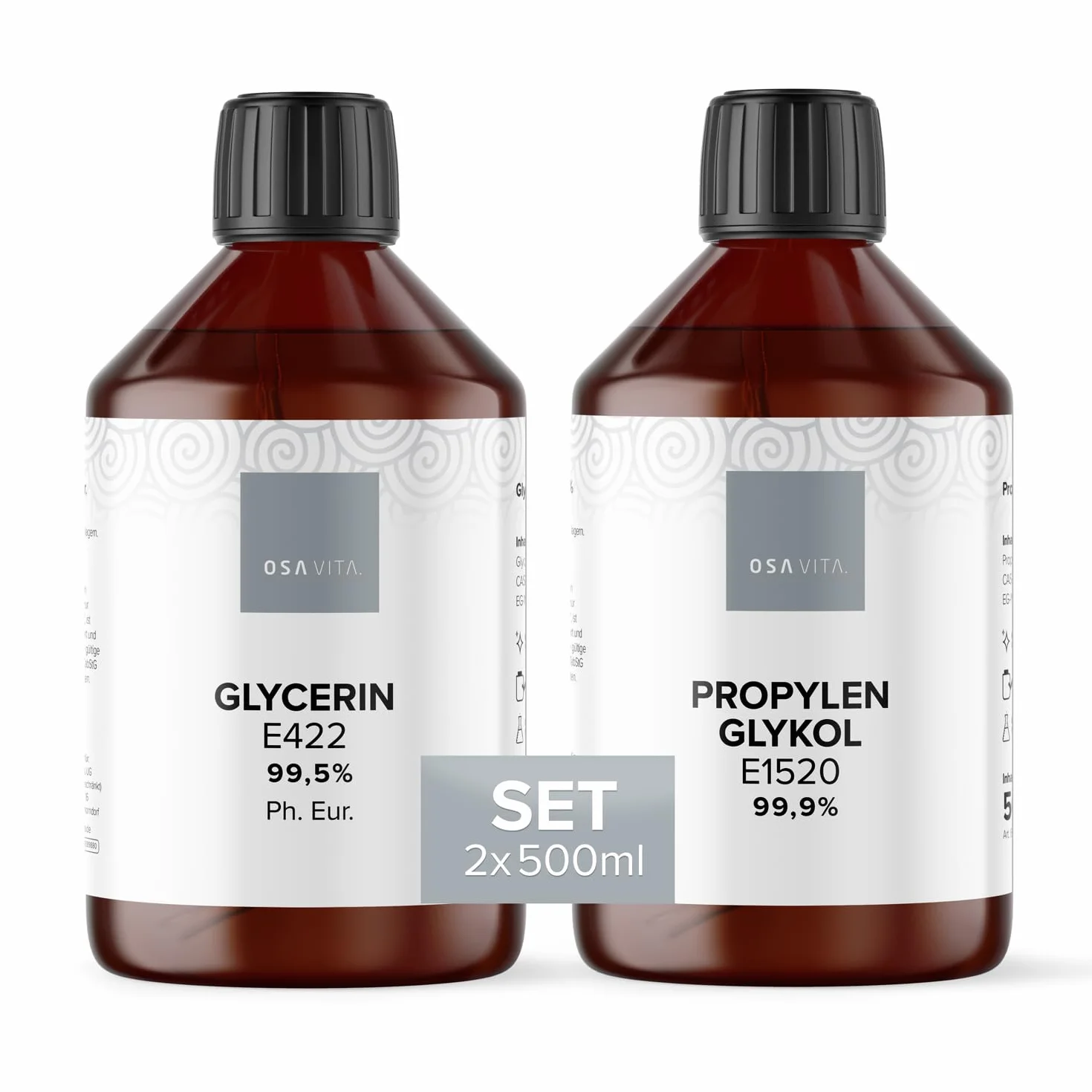 Gliceryna E422 Ph. Eur glikol propylenowy E1520 zestaw farmaceutyczny Made in Germany