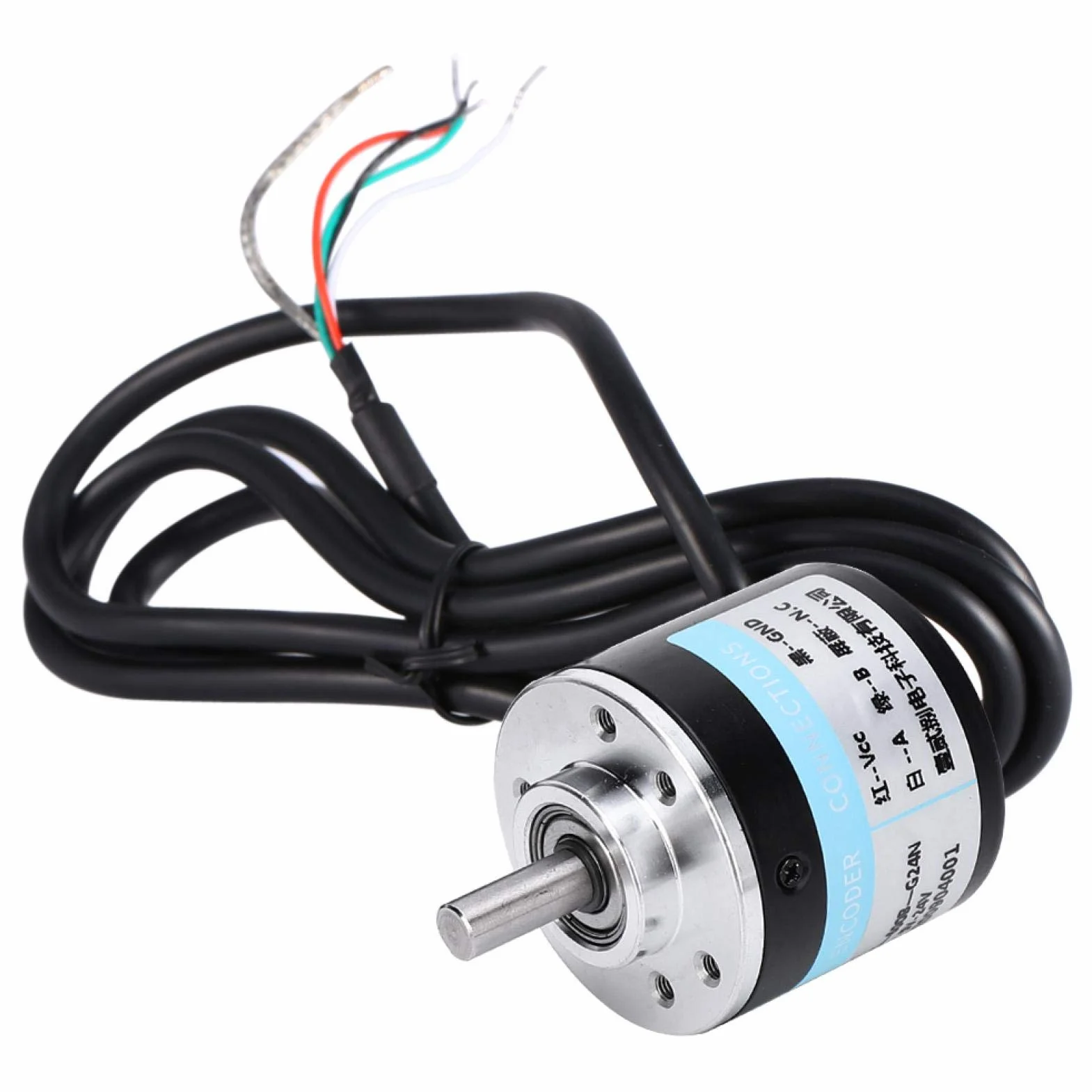 Sensor Encoder, 600P / R 6mm Photoelektrischer Inkremental-Rotationssensor Encoder Industrielles Sensorzubehör Inkremental Encoder