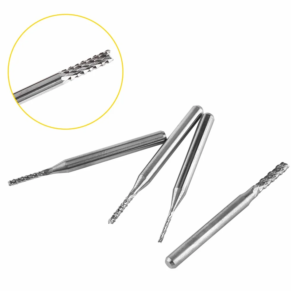 Frezy z Węglika Wolframu Wiertła 1.0-3.0mm Średnica do Płytek Drukowanych Stal Nierdzewna Miedź