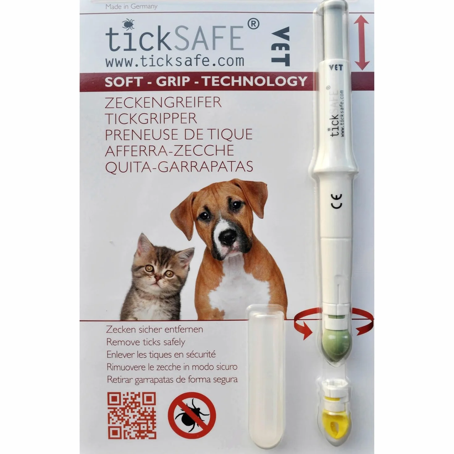 tickSAFE Ludzki chwytak do kleszczy z obrotową głowicą chwytającą