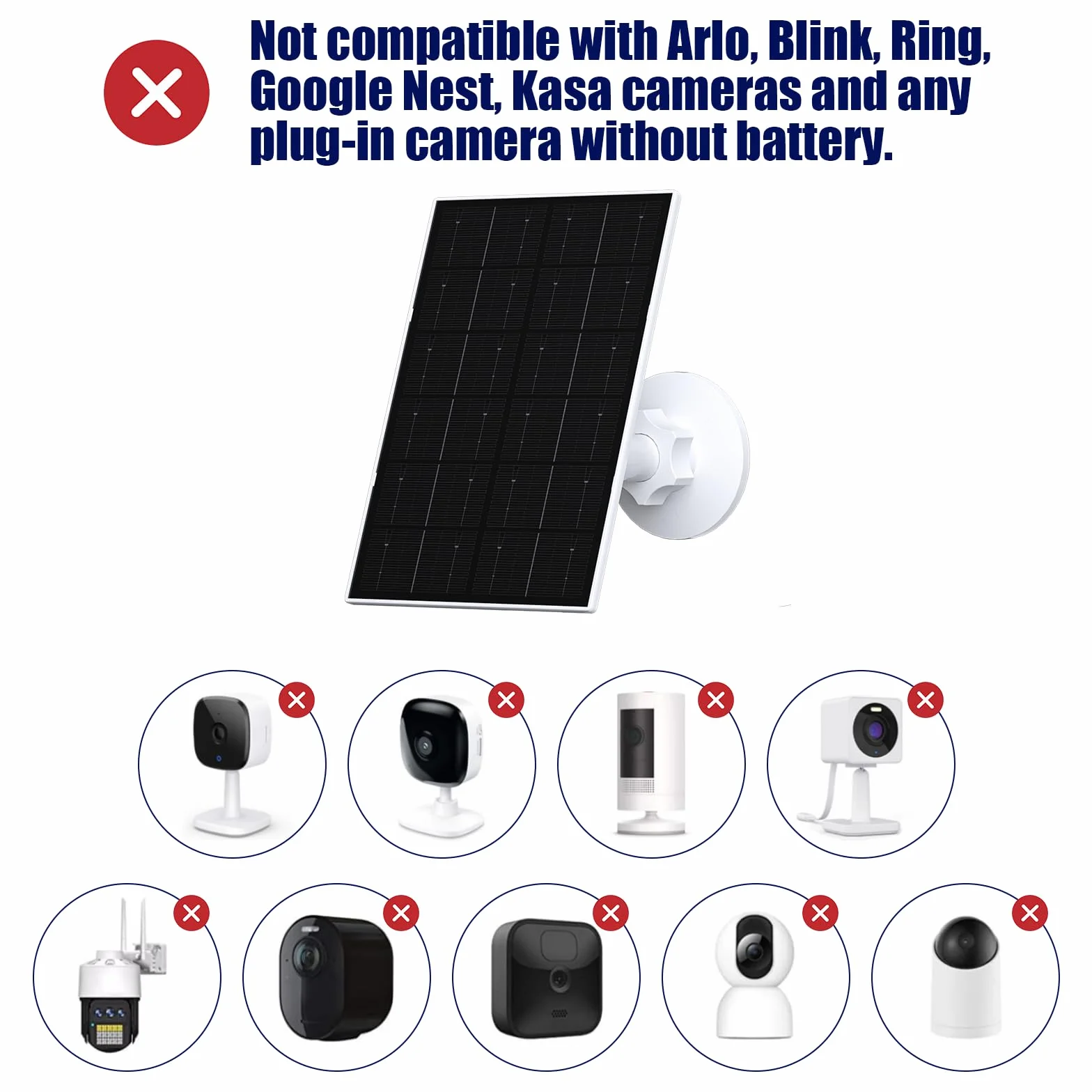 Panel słoneczny 7 W do kamery Eufy – kompatybilny z EufyCam 2C/2C Pro/2/2 Pro/E/E20/E40/L20/L40 – wodoszczelność IP66, kabel USB-C 3 m i uchwytem 360°