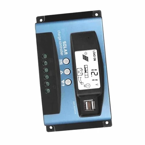 Kontroler ładowania słonecznego MPPT 40A 50A 60A 100A Kontroler panelu słonecznego Kontroler ładowania baterii Podwójne połączenie USB Uziemienie ujemne z wyświetlaczem LCD 12V 24V (40A)
