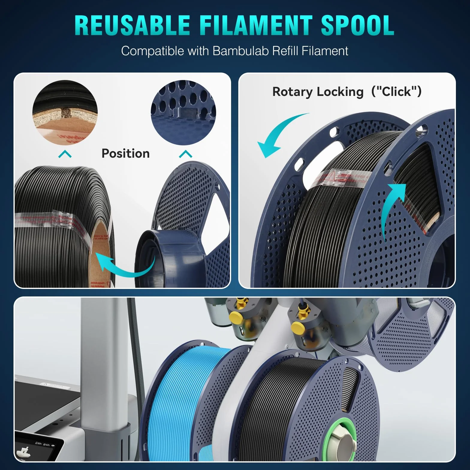 SUNLU PLA+ jedwabny filament 3D 1,75 mm 1 kg szpula jasne złoto