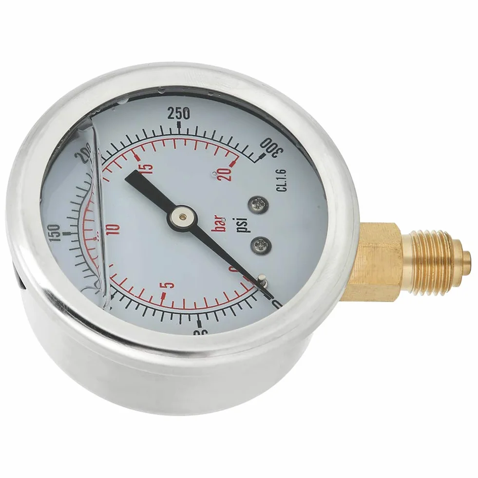 Manometr Promieniowy Y60 TS PGG604-20bar 1/4BSP Olejem Kadimendium 300 Bar Ciśnienie
