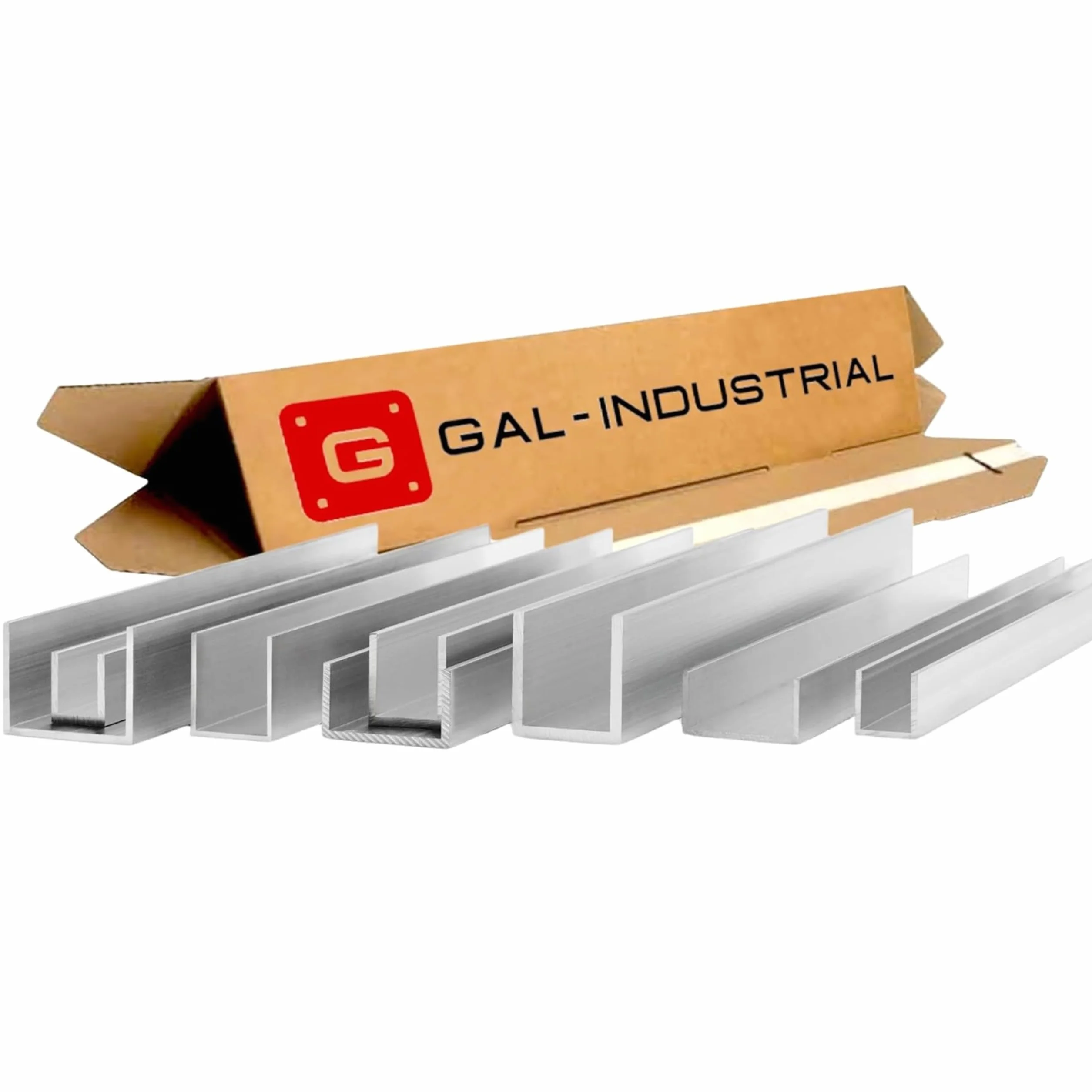 GAL-INDUSTRIAL Ceownik Aluminiowy 50x50x50x4 mm | Długość 50 cm | Profil Aluminiowy do Konstrukcji, Mebli i DIY | Aluminium EN AW-6060 | Powierzchnia Surowa | Cięcie na Wymiar