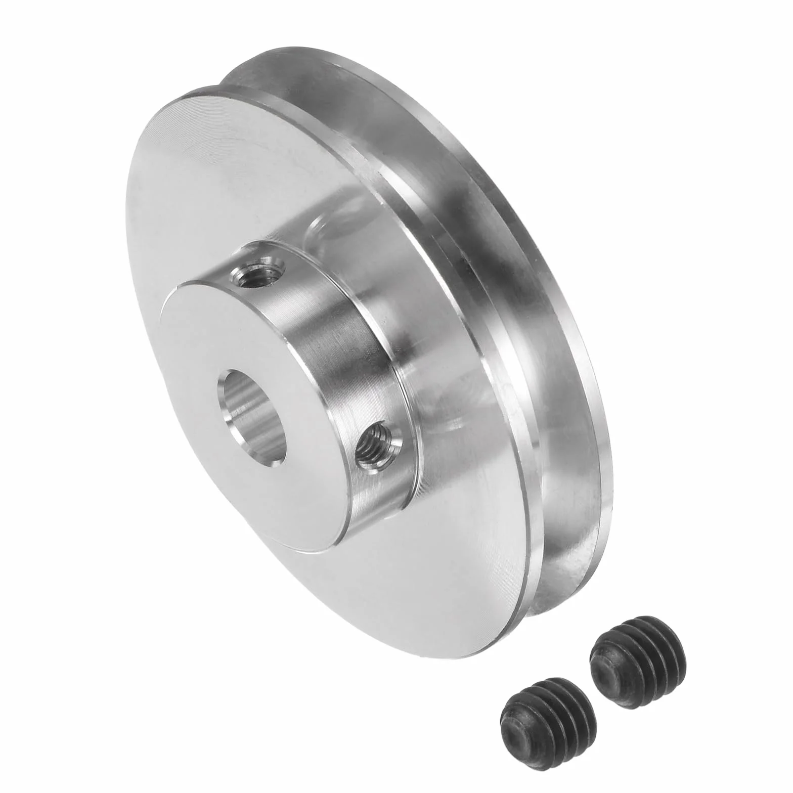 Koło pasowe - [Otwór 8 mm x średnica zewnętrzna 50 mm] Koło pasowe ze stopu aluminium V-Groove do 3-5 mm okrągłe paski PU do różnych konfiguracji przekładni