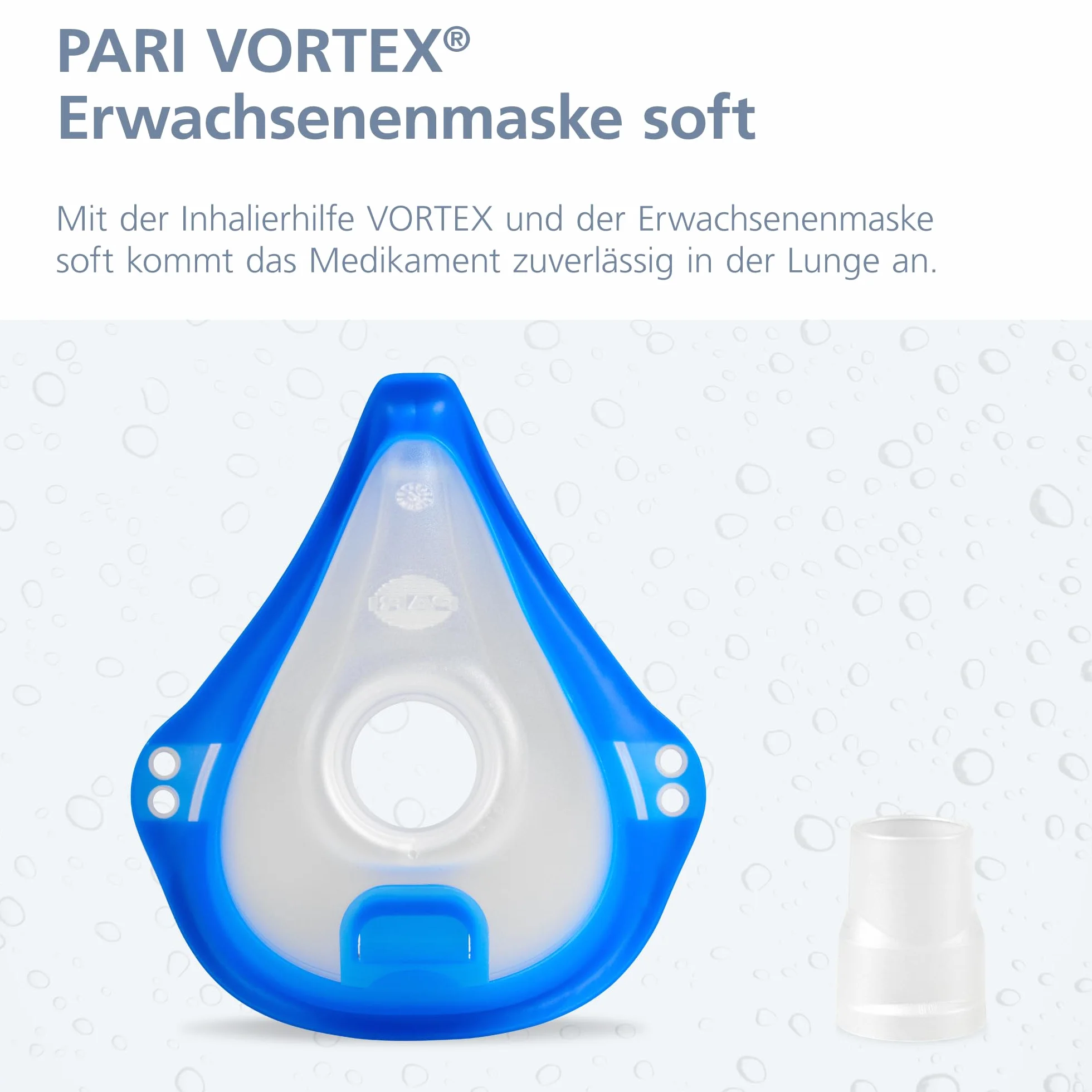 PARI VORTEX Soft maska dla dorosłych z przyłączem maski, 1 szt