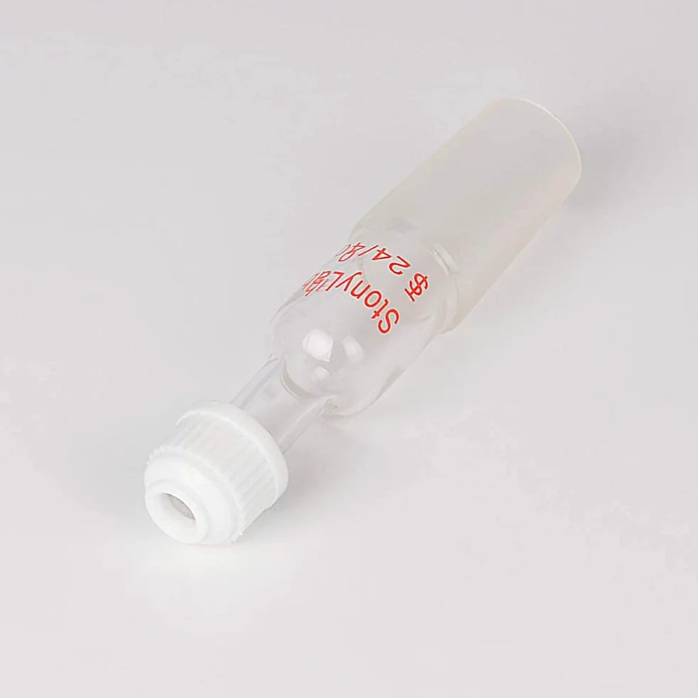 StonyLab Adapter wlotowy termometru z przyłączem wewnętrznym 24/40, wysokość 80 mm, do aparatu destylacyjnego