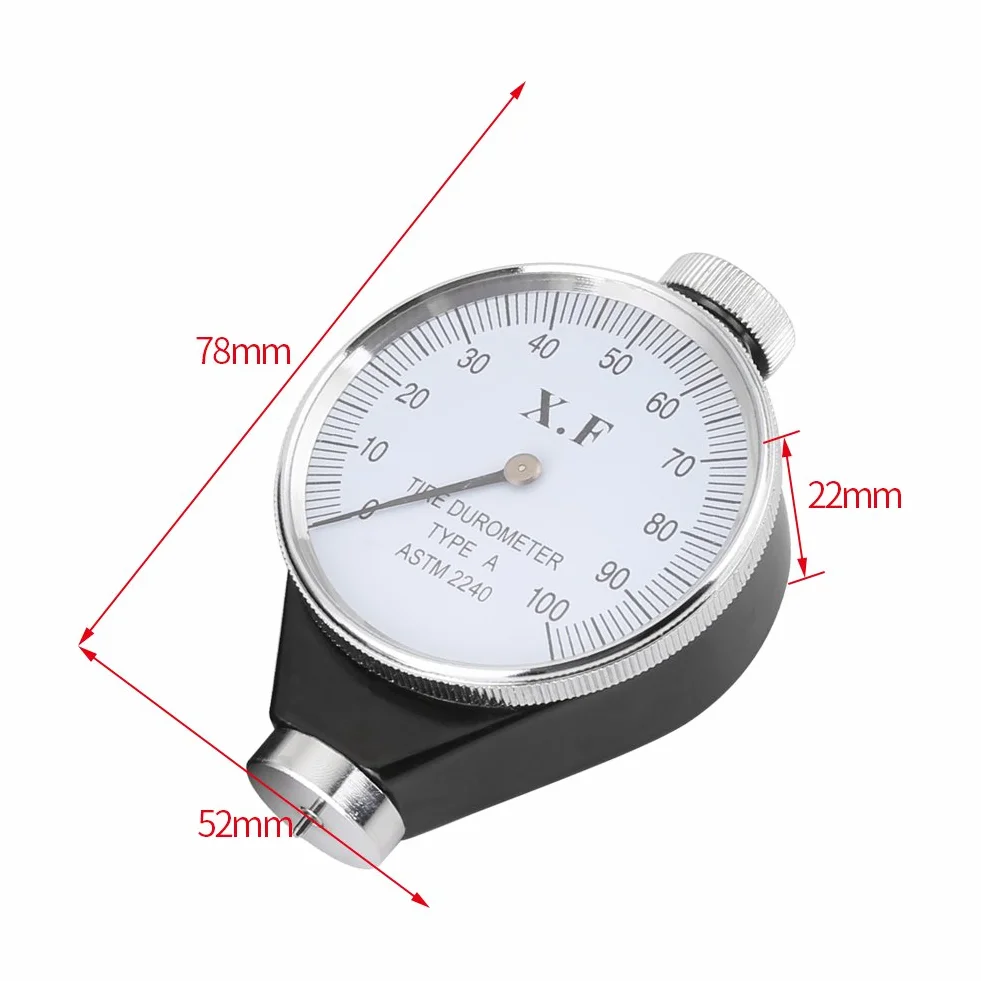 Akozon Twardościomierz do opon gumowych 0-100 Model D