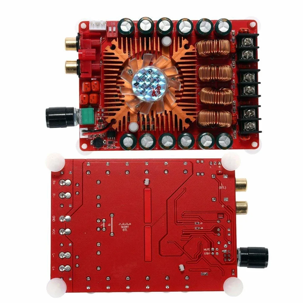 DollaTek TDA7498E 2 x 160 W dwukanałowa płyta wzmacniacza audio DC 24 V