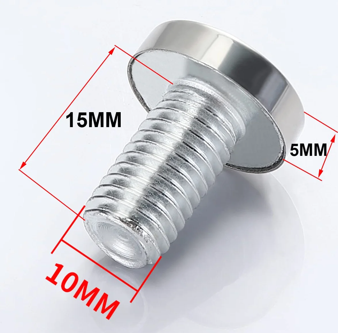 Wsporniki dystansowe ze stali nierdzewnej 12 x 25 mm Qrity do szkła reklamowego i akrylu