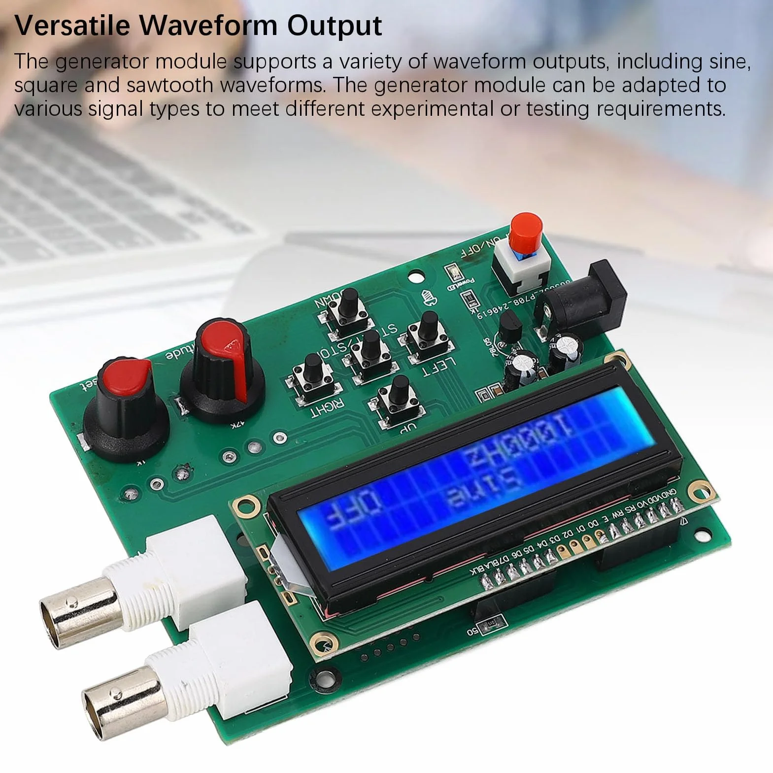 Moduł Generatora Sygnału DDS Przenośny, łatwy w Użyciu moduł Generatora Częstotliwości dla Entuzjastów elektroniki. Materiał PCB