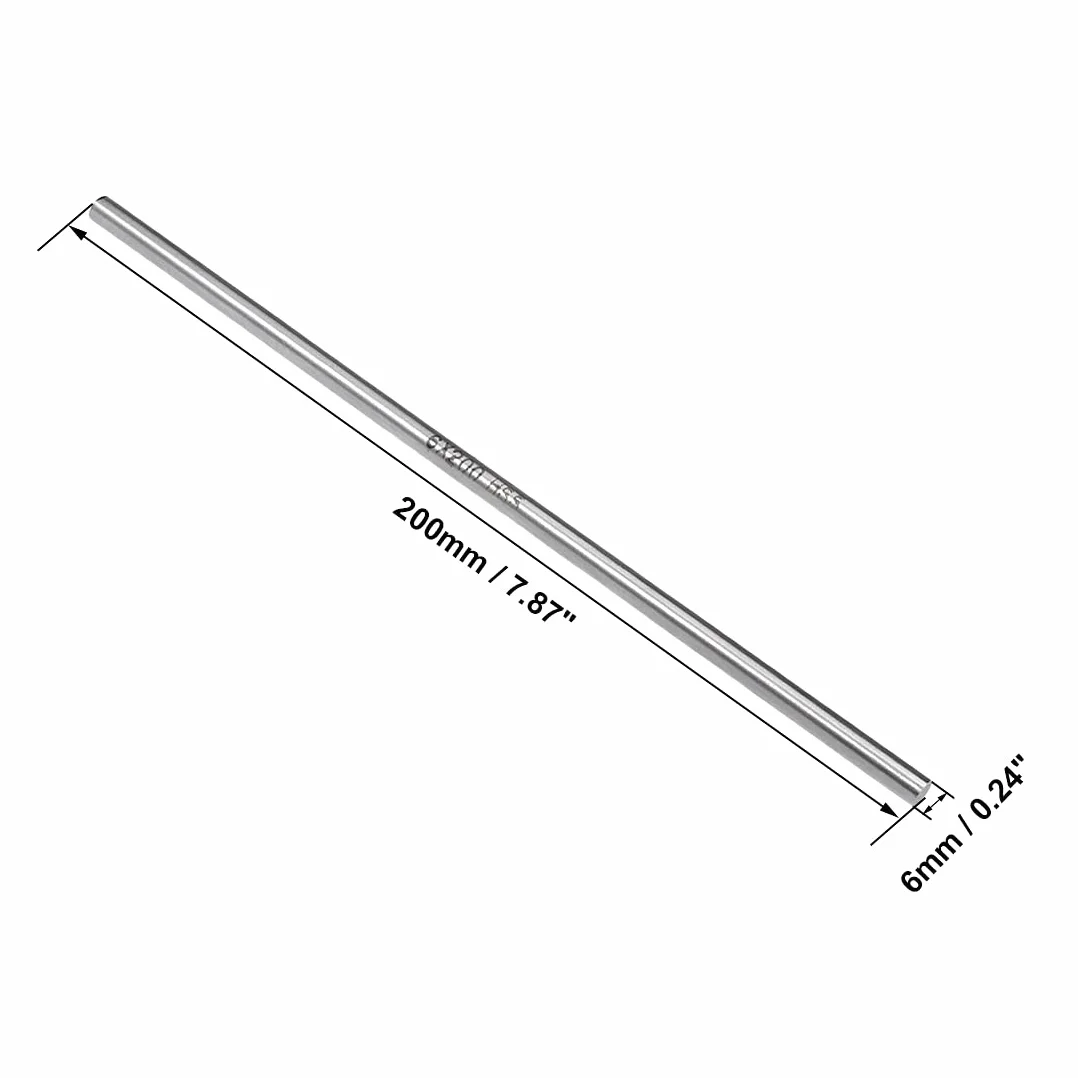 Pręt okrągły HSS 6 mm x 200 mm Trzpień Tokarki Narzędzie