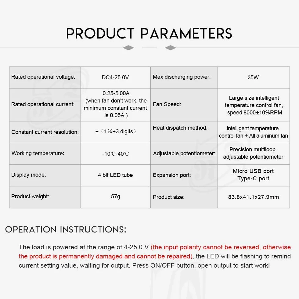 DollaTek Tester ładowania USB Elektroniczny 35 W LD35 z regulowaną temperaturą