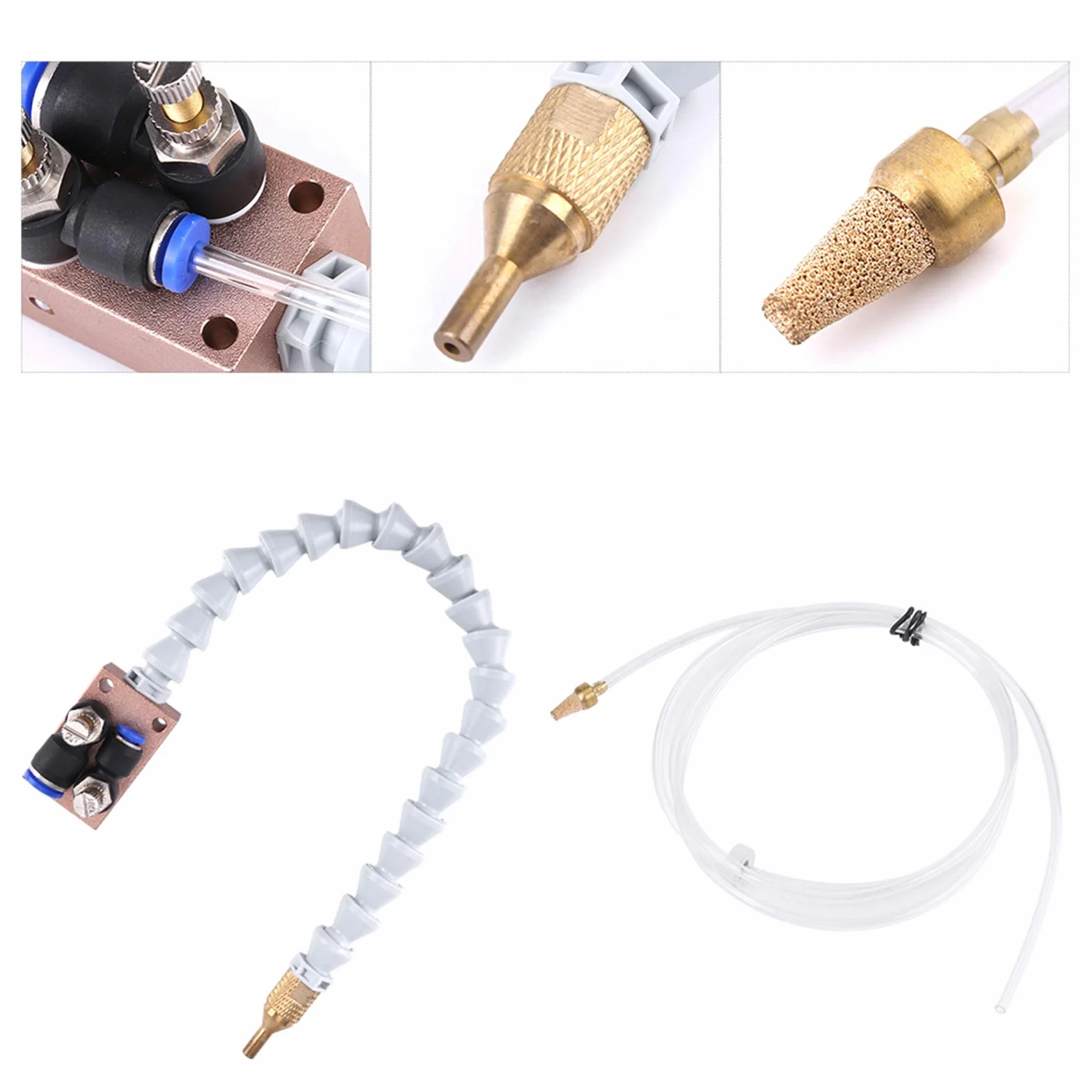 8 mm / 0,3 cala system natryskowy do smarowania czynnika chłodniczego do cięcia metalu węży powietrznych, grawerowanie wiertła do frezowania cyfrowej maszyny do obróbki