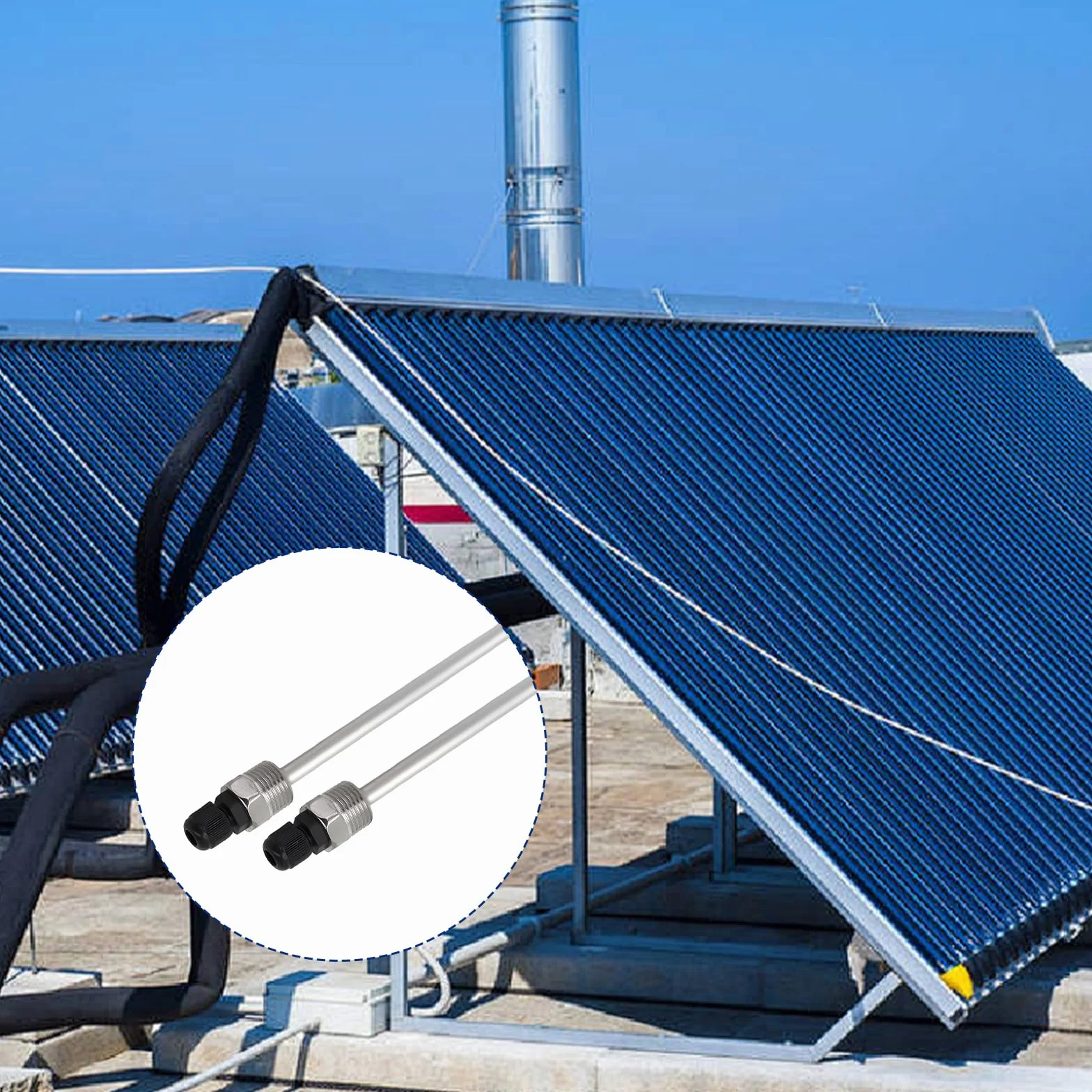 Tulejki zanurzeniowe G 1/2 cala 300 mm stal nierdzewna 304 do czujnika temperatury