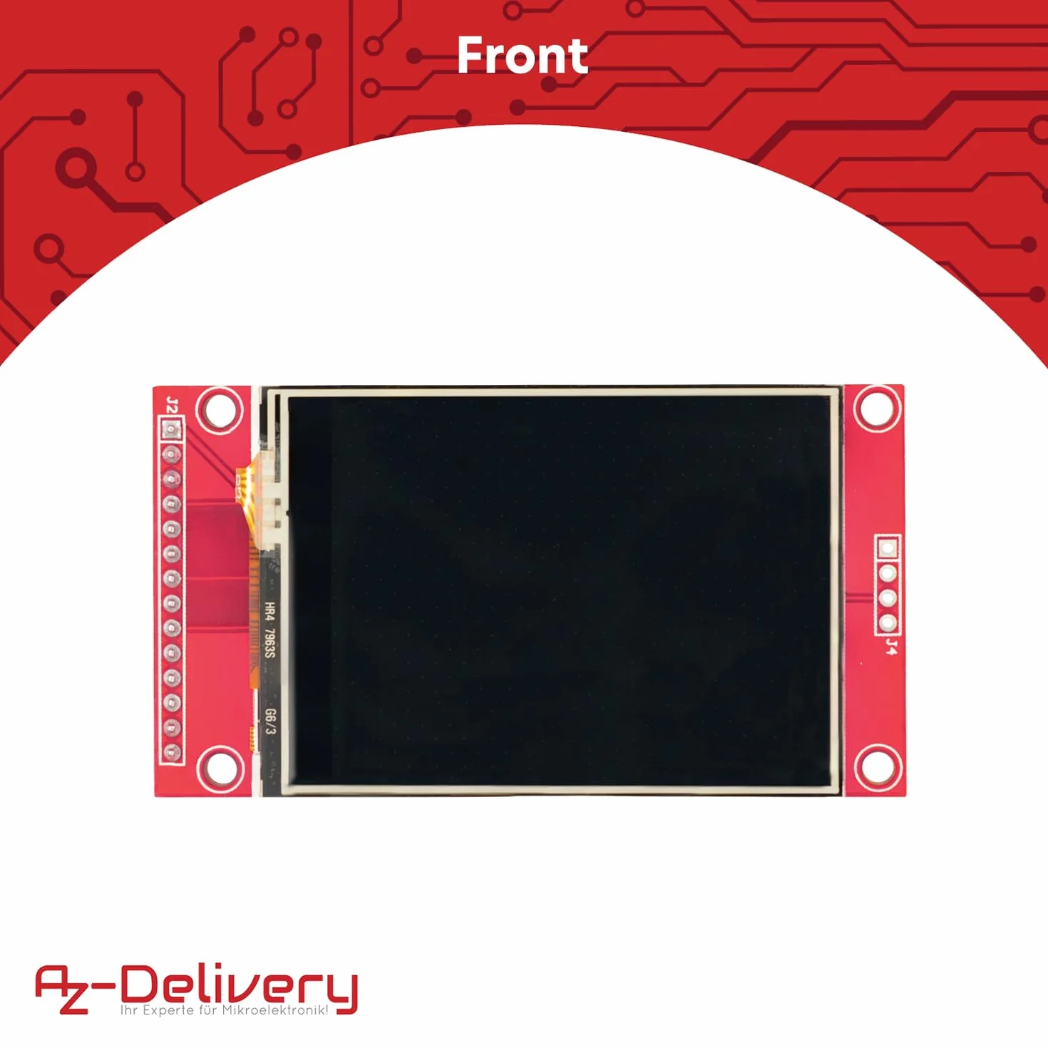 AZDelivery 2,4 cala LCD TFT ekran dotykowy 320x240 ILI9341 SPI Arduino Raspberry Pi