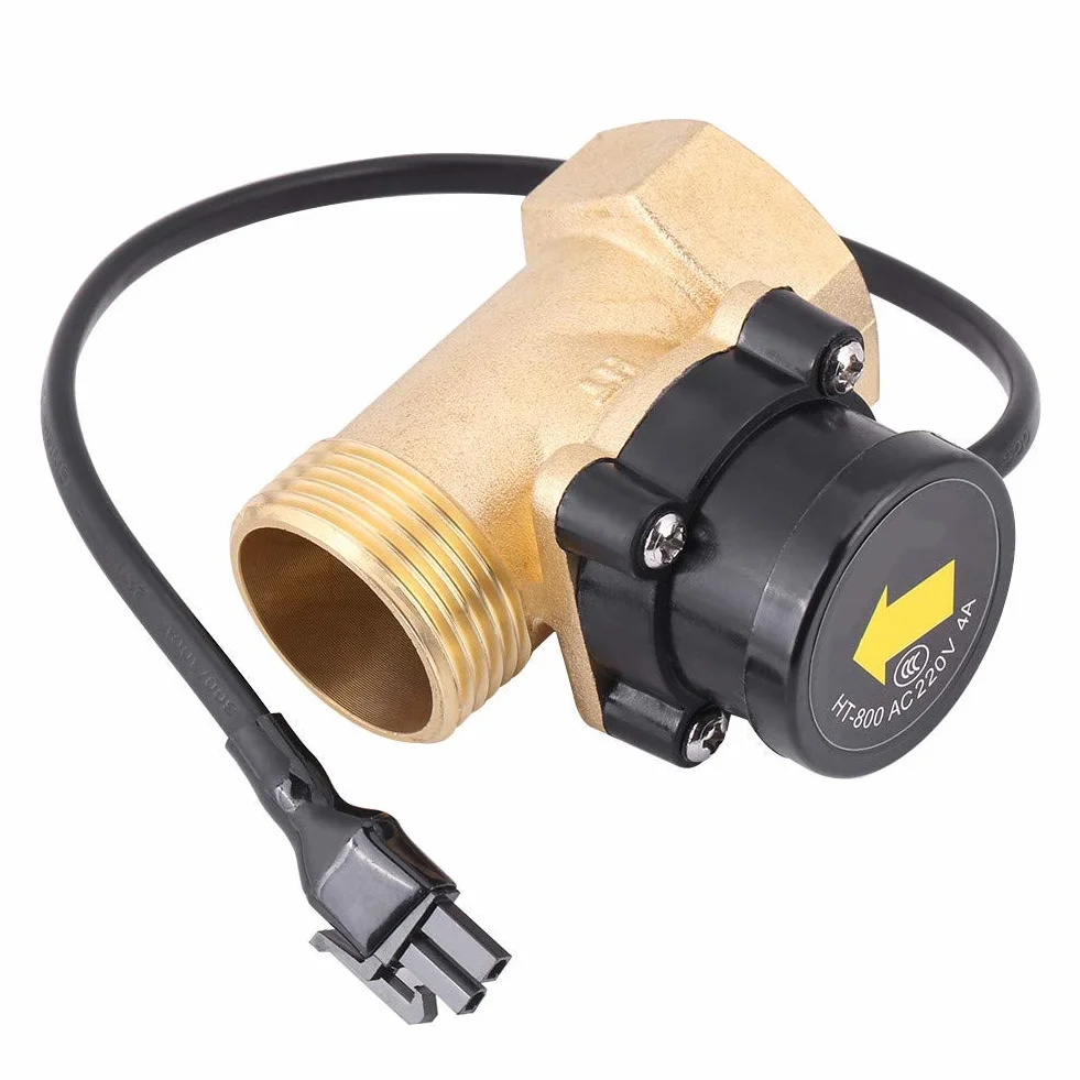 Przełącznik przepływu wody, HT-800 G1 gwint 220V automatyczny przełącznik czujnika przepływu pompy wodnej, ze stabilną wydajnością