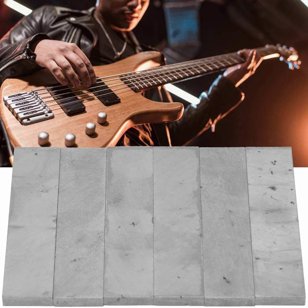 6 szt. Alnico 5 Humbucker Bar Alnico 5 Magnesy do Humbuckerów, Magnesy do Przetworników Gitarowych Alnico 2 Magnet Pickup Namagnesowany Magnes do Przetworników Gitary Elektrycznej