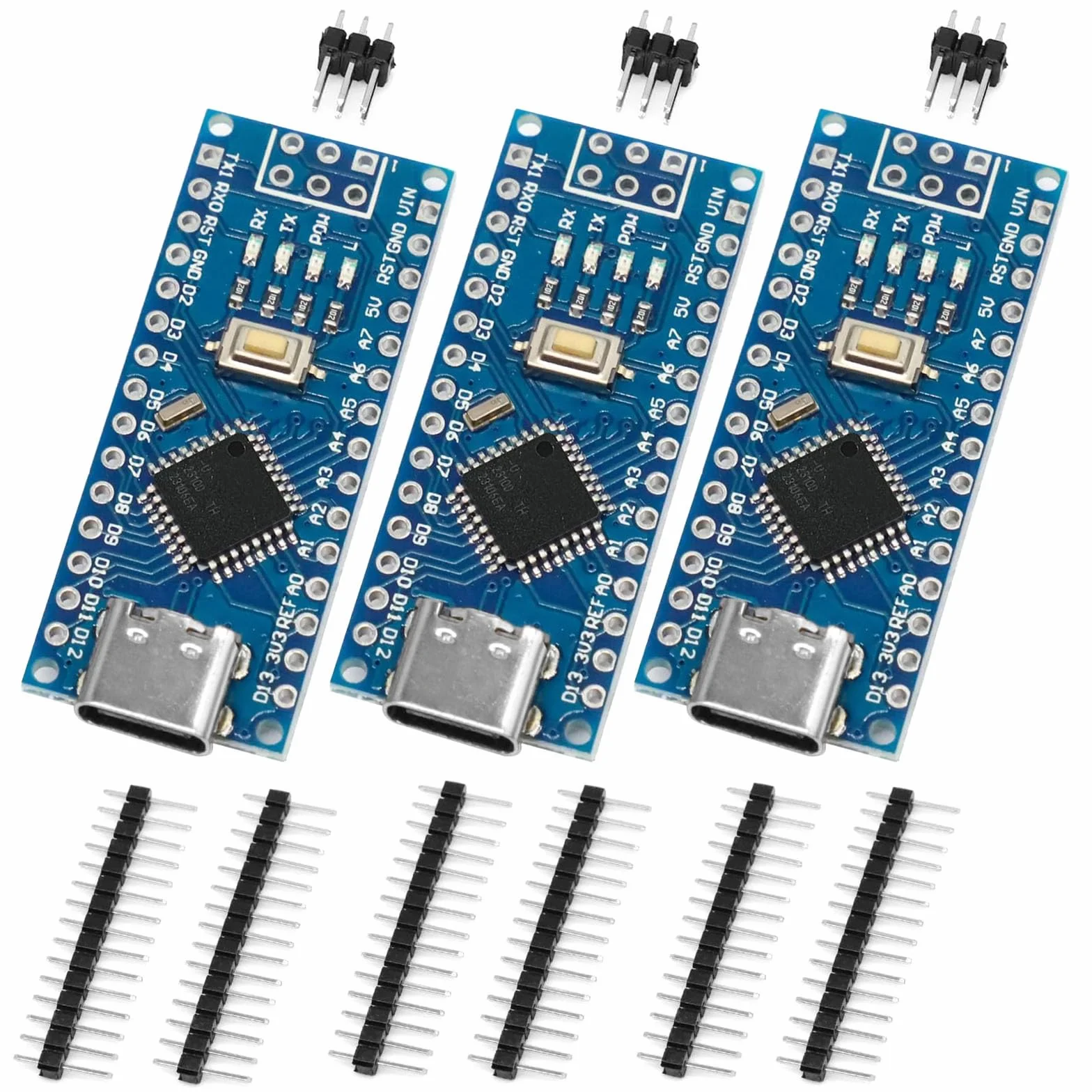 3 sztuki Nano do złączy Type-C CH340 Controller Board 5 V/16 MHz Nano Board kompatybilne z Arduino IDE