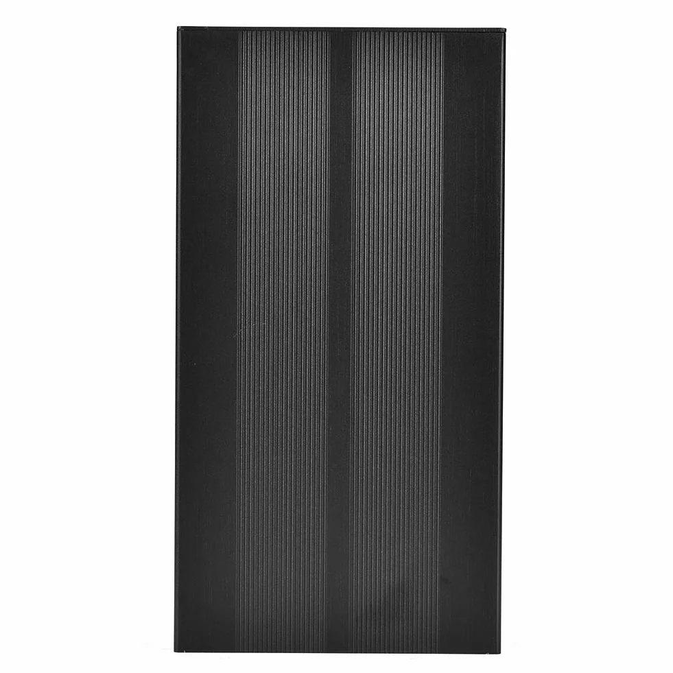Aluminiowa skrzynka projektowa obudowa elektroniczna DIY PCB wzmacniacz audio ochronna czarny piasek 55x106x200 mm
