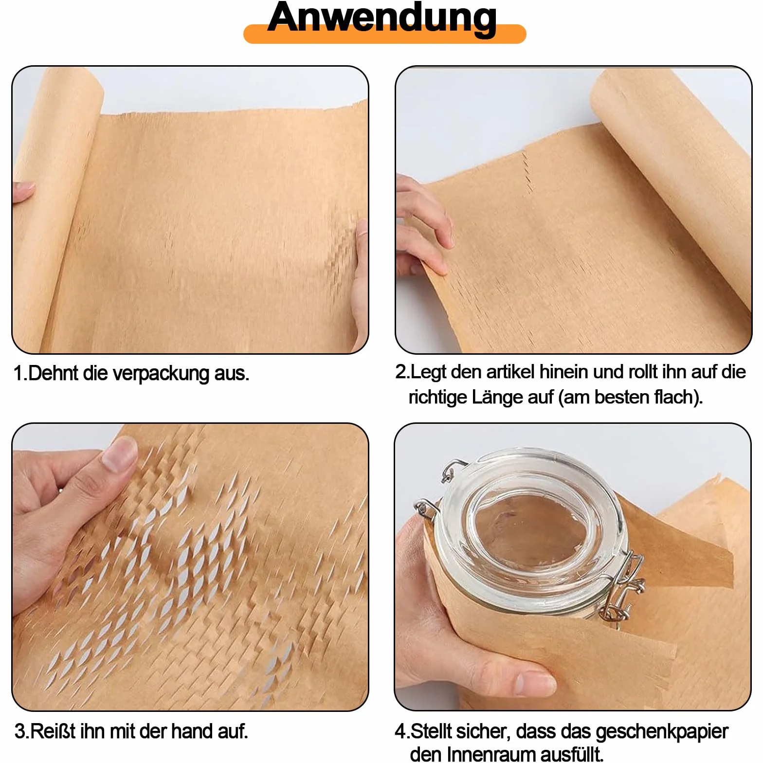 Papier o strukturze plastra miodu 30 cm x 30 m rolka brązowy materiał wypełniający opakowanie