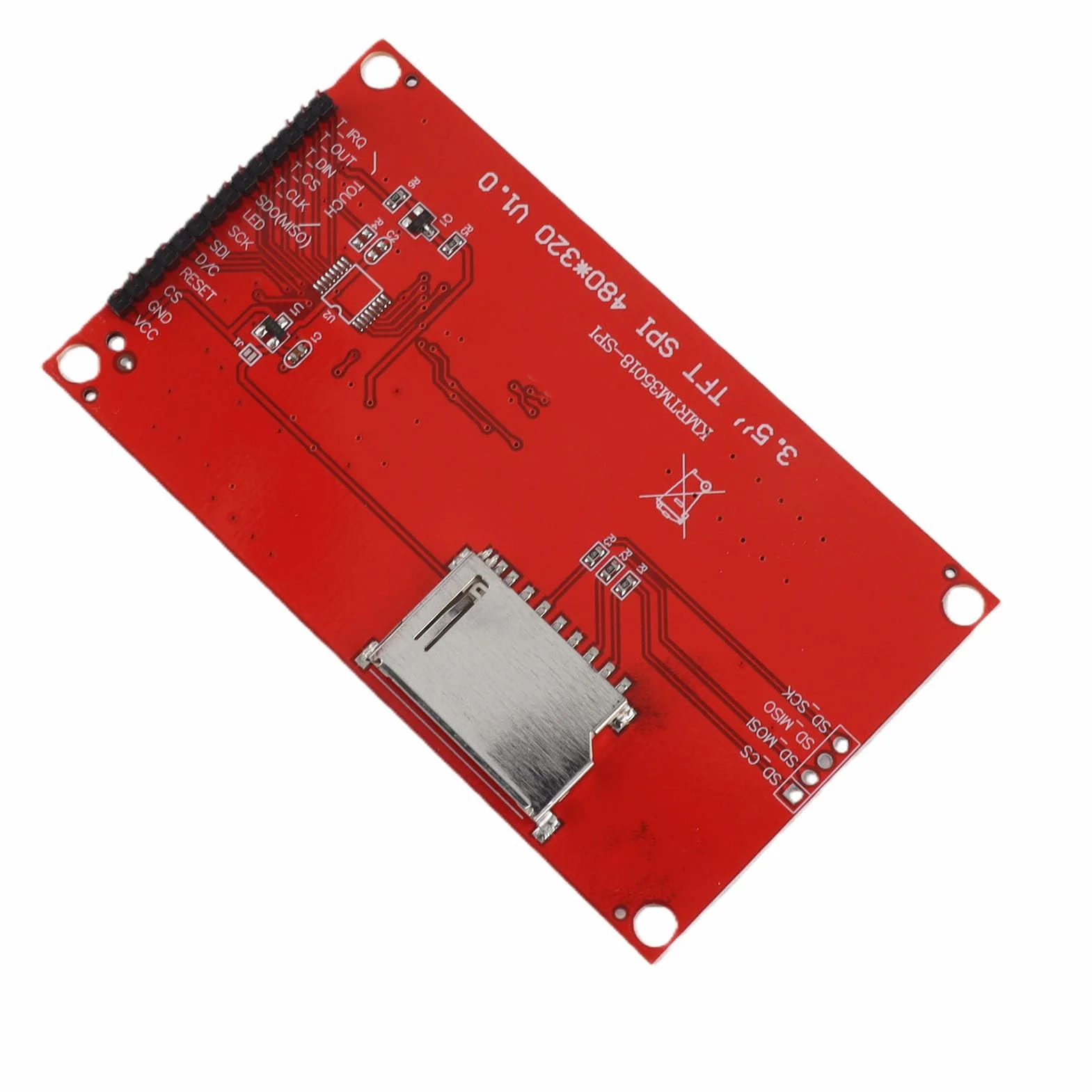 Moduł wyświetlacza LCD TFT 3,5 cala 480x320 SPI ILI9488 3,3V~5V