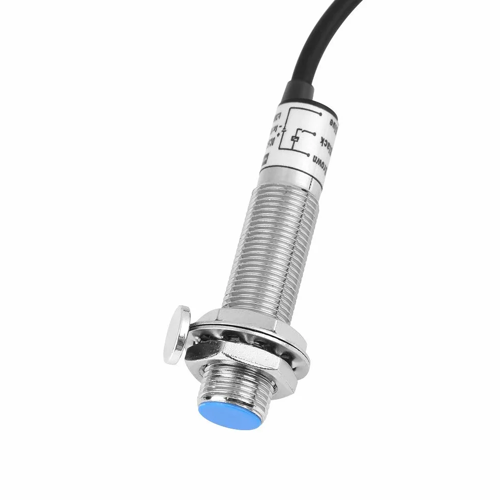 Samfox Cyfrowy tachometr - 4 cyfrowy tachometr LED RPM prędkościomierz + czujnik zbliżeniowy holu NPN (kolor: Czerwony)